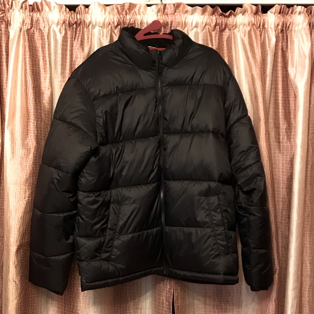 Old Navy Mens Black Puffer Coat Size XL